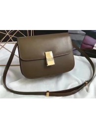 Celine Classic Box Flap Bag Smooth Leather C20447 Green Tl5170fr81