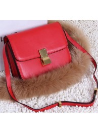 Celine Classic Box Small Flap Bag Calfskin C88007T Red Tl5206DO87