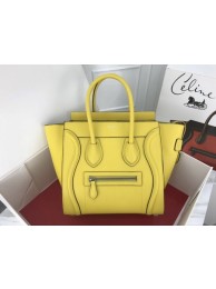Celine Luggage Micro Tote Bag Original Leather CLY33081M Lemon Tl5083qB82