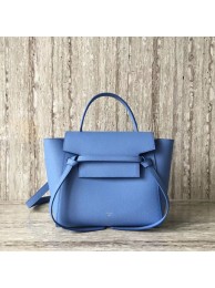 Celine mini Belt Bag Original Calf Leather A98310 sky blue Tl5008Rk60