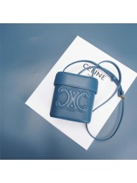 Celine MINI TEEN CLASSIC BAG IN BOX CALFSKIN 199263 blue Tl4683iZ66