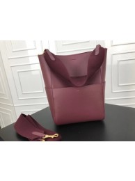 Celine SEAU SANGLE Cabas Bags Original Calfskin Leather 3369 Wine Tl5020dV68