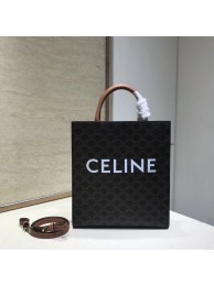 Celine SMALL CABAS VERTICAL IN TRIOMPHE CANVAS CL01542 tan Tl4884Zf62