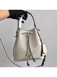 Copy Prada Galleria Saffiano Leather Bag 1BE032 White Tl6342Zn71