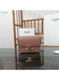 Designer Celine TEEN TRIOMPHE BAG IN SHINY CALFSKIN MINERAL 188423 pink Tl4780vs94