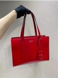 Designer Replica Prada Re-Edition 1995 brushed-leather medium handbag 1BA350 red Tl5802CF36