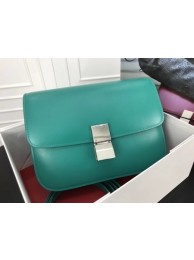 Fake 1:1 Celine Classic Box Flap Bag Original Calfskin Leather 3378 Blue Tl5038YK70