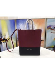 Fake Celine Cabas Phantom Bags Original Leather C3365 Wine&Black Tl5115Iw51