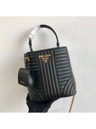 Fake Cheap Prada Double Saffiano Original Calfskin Leather Bag 1BA212 Black Tl6345Kt89