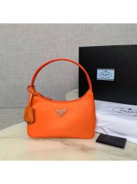 Fake Prada Re-Edition 2000 nylon mini-bag 1NE515 orange Tl6153bz90