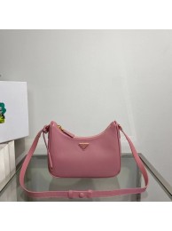 Fake Prada Small Saffiano leather shoulder bag 1BD330 pink Tl5816uQ71