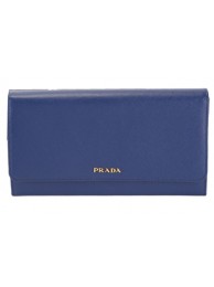 First-class Quality PRADA Saffiano Leather Bi-Fold Wallet 1M1311 Blue Tl6758Sf41