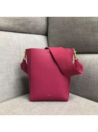 High Quality CELINE SANGLE SMALL BUCKET BAG IN SOFT GRAINED CALFSKIN 189303 ROSE Tl4956pR54