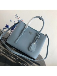 High Quality Imitation Prada Saffiano original Leather Tote Bag BN2838 sky blue Tl6386Vu82