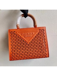 High Quality Prada leather tote bag 1AG405 orange Tl5927BH97