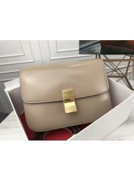 Imitation Celine Classic Box Flap Bag Original Calfskin Leather 3378 Light Grey Tl5035KV93