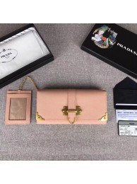 Imitation Prada Cahier Saffiano Leather Wallet Large 1MH132 apricot Tl6706sJ18