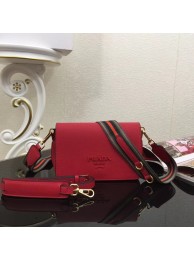 Imitation Prada Calf leather shoulder bag 66133 red Tl6385Za30