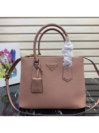 Imitation Prada Galleria Saffiano Leather Bag 1BA232 Pink Tl6363Ug88