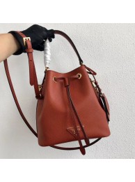 Imitation Prada Galleria Saffiano Leather Bag 1BE032 Dark Orange Tl6340zn33