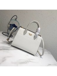Imitation Prada saffiano lux tote original leather bag bn4458 white Tl6568AI36