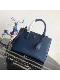 Imitation Top Prada Saffiano original Leather Tote Bag 1BA1801 blue Tl6407tr16
