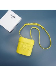 Knockoff Celine MINI TEEN CLASSIC BAG IN BOX CALFSKIN 199263 yellow Tl4684vf92