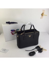 Knockoff Prada Galleria Small Saffiano Leather Bag BN2316 black Tl6440Bt18