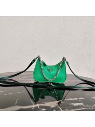 Knockoff Prada Re-Edition nylon mini shoulder bag 1TT122 green Tl6144vf92