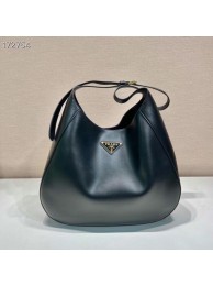 Knockoff Prada Saffiano leather shoulder bag 5589 black Tl5710Bt18
