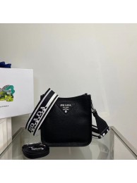 Luxury Prada Leather mini shoulder bag 1BH191 black Tl5818bE46