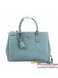 Luxury Prada Saffiano Leather 33CM Tote Bag BN2274 Light Blue Tl6649Lv15