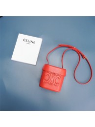 Luxury Replica Celine MINI TEEN CLASSIC BAG IN BOX CALFSKIN 199263 red Tl4685vv50