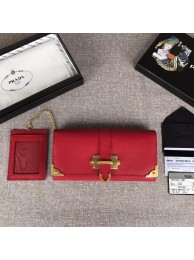 Prada Cahier Saffiano Leather Wallet Large 1MH132 red Tl6708hI90