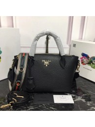 Prada Calf leather bag 1BA111 black Tl6418PC54