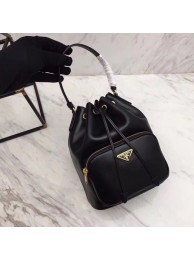 Prada Calf leather bag N1865 black Tl6488lq41