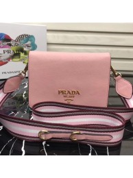 Prada calf leather shoulder bag 1BD102 pink Tl6556rd58