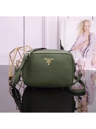 Prada Calfskin Leather Shoulder Bag 1BH082 green Tl6574cf57