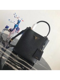 Prada Double Saffiano leather bag 1BA212 black Tl6534Xr72