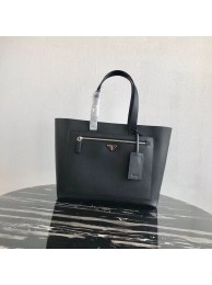 Prada Embleme Saffiano leather bag 2VE015 black Tl6297yk28