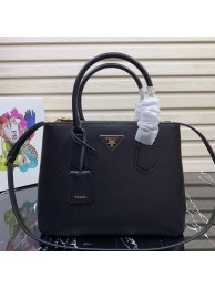 Prada Galleria Saffiano Leather Bag 1BA232 Black Tl6362UF26