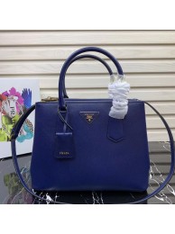 Prada Galleria Saffiano Leather Bag 1BA232 Blue Tl6359fH28