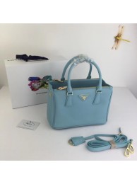Prada Galleria Small Saffiano Leather Bag BN2316 light blue Tl6437aM39
