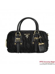 Prada Gaufre Fabric Top Handle Bag BL0800 Black Tl6675oJ62