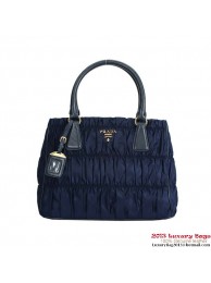 Prada Gaufre Fabric Tote Bag BN2393 Dark Blue Tl6676De45