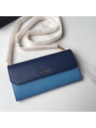 Prada leather mini-bag 1DH002 blue Tl6688Mc61