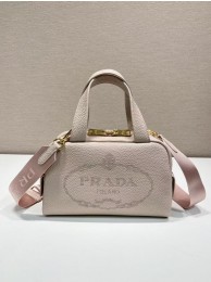 Prada leather tote bag 1DH770 light pink Tl5715nS91