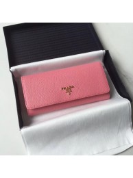Prada Leather Wallet 1MH132 pink Tl6697gN72