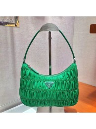 Prada Nylon and Saffiano leather mini bag 1NE204 green Tl6191rd58