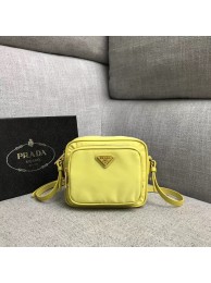 Prada Nylon Shoulder Bag 82022 yellow Tl6291rf34